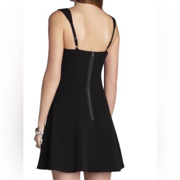 BCBGMaxAzria Yasminka Corset A- Line Black Dress Size 6 - Picture 2 of 12